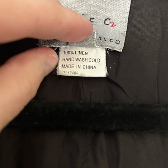 Philippe Adec Black Linen Blazer - Picture 4 of 12